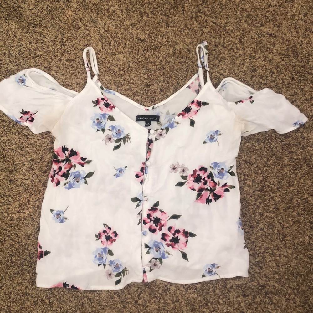 Off the Shoulder Floral Tank